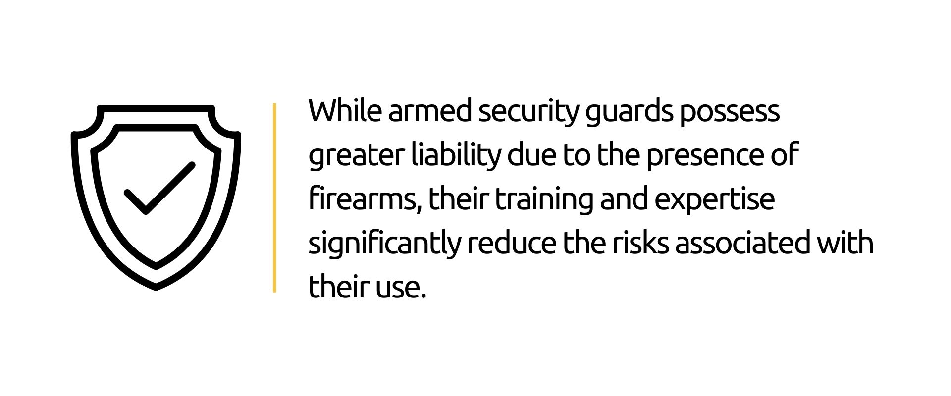 Armed security guards liability concerns