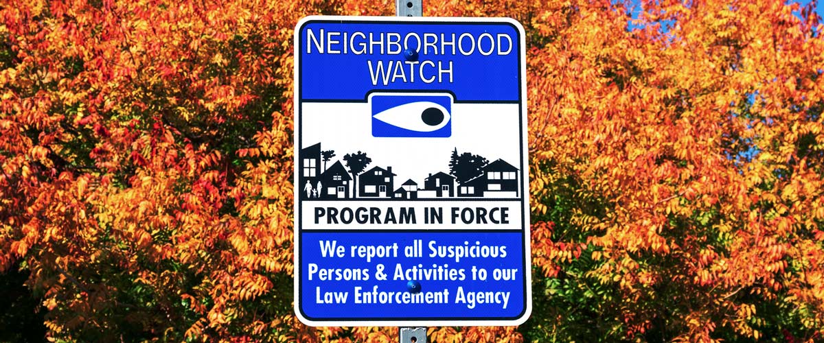community safety - neighborhood watch sign
