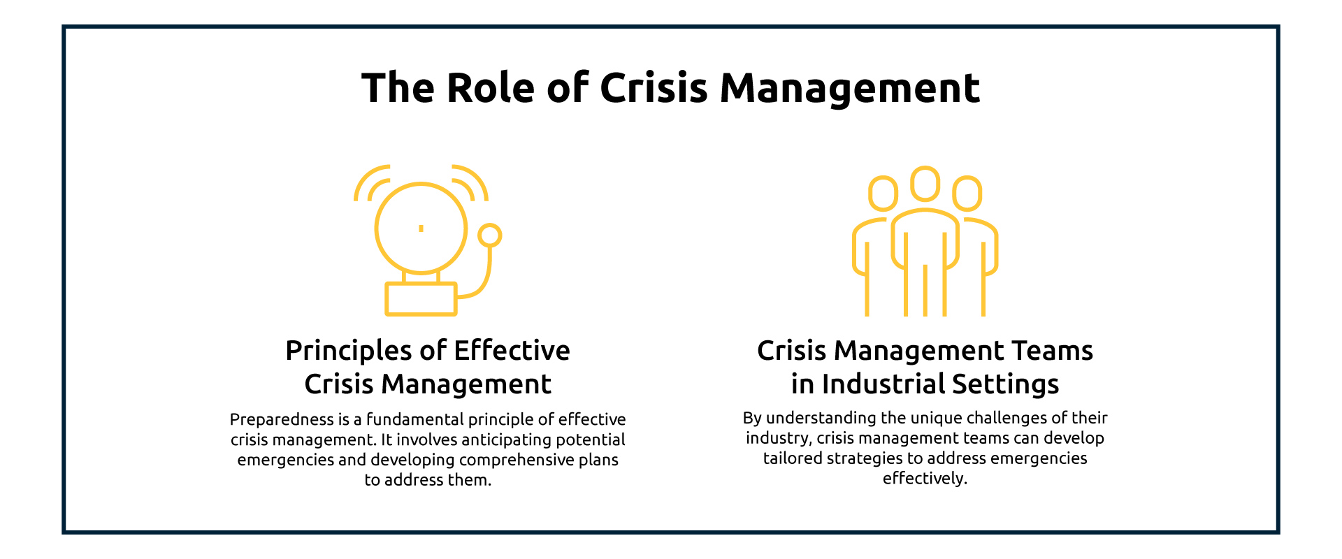The Role of Crisis Management
