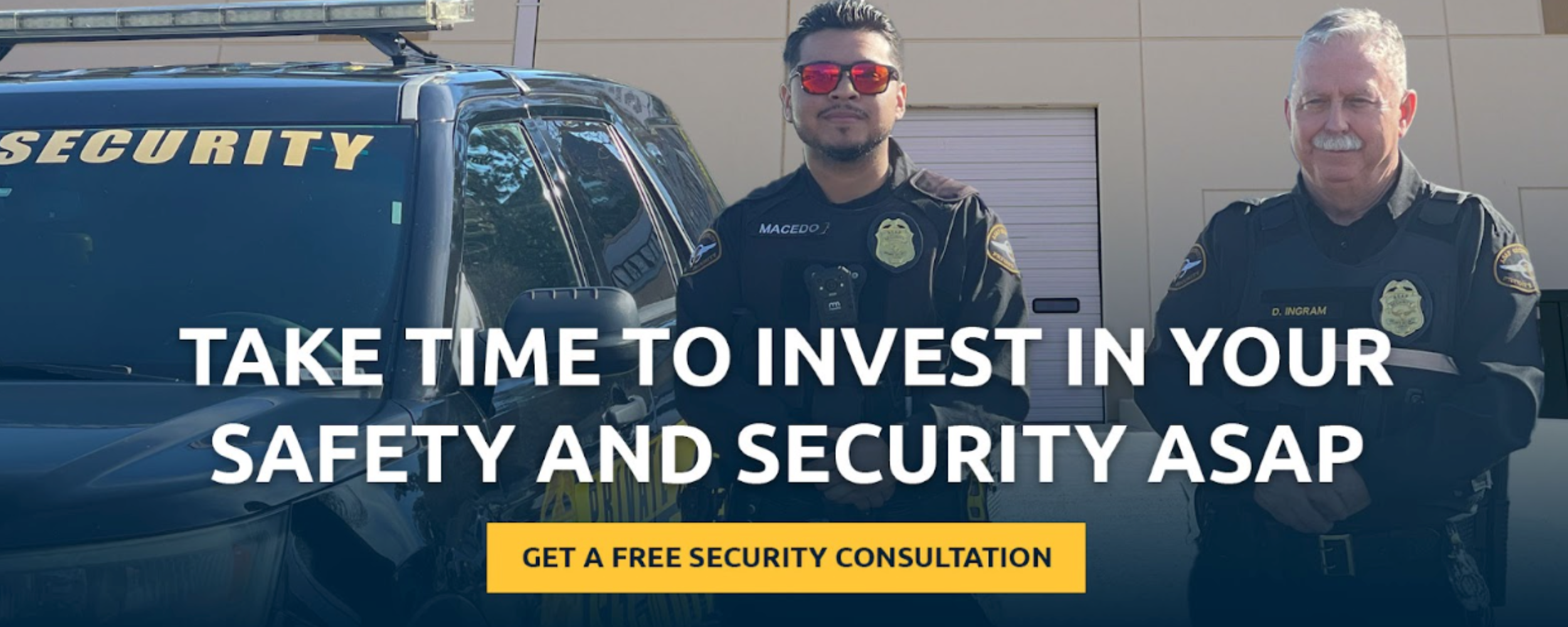 Take time to invest in your safety and security ASAP - get a free warehouse security consultation