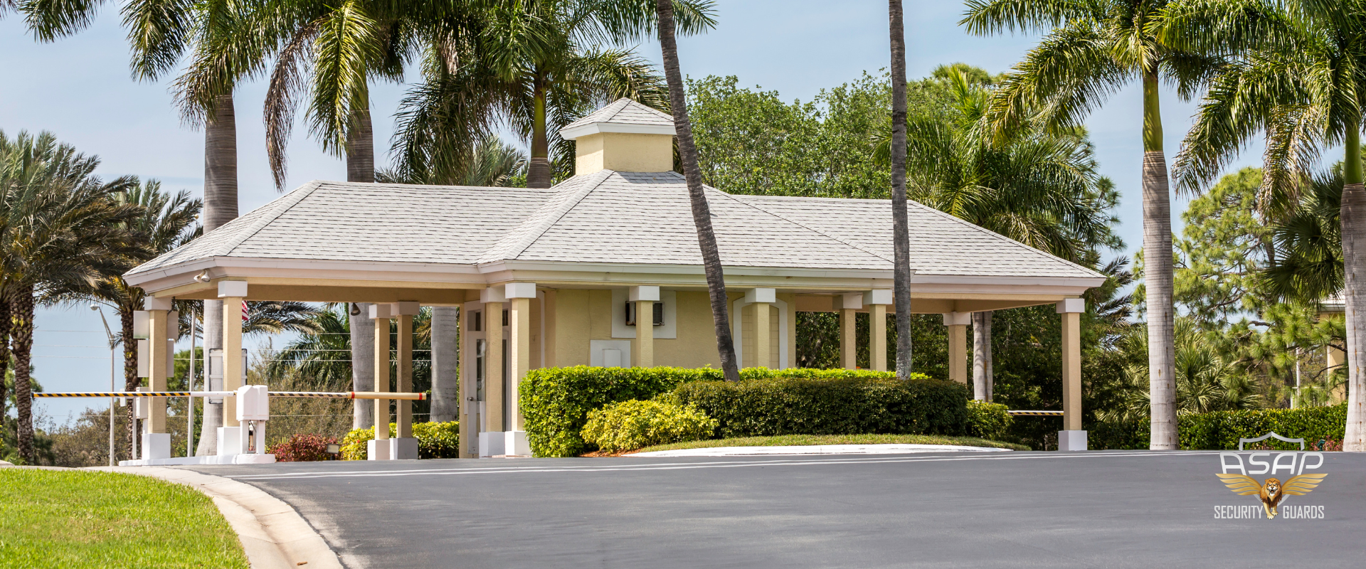 Security guard check in point gated community