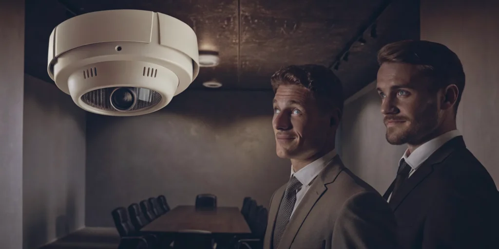 Firewatch security protecting a business office with a surveillance system.