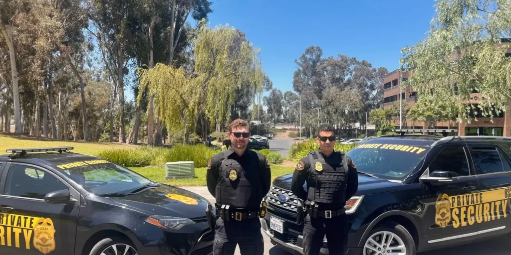 ASAP security guard patrolling a Southern California construction site