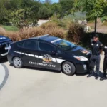 Security professionals reviewing a commercial property